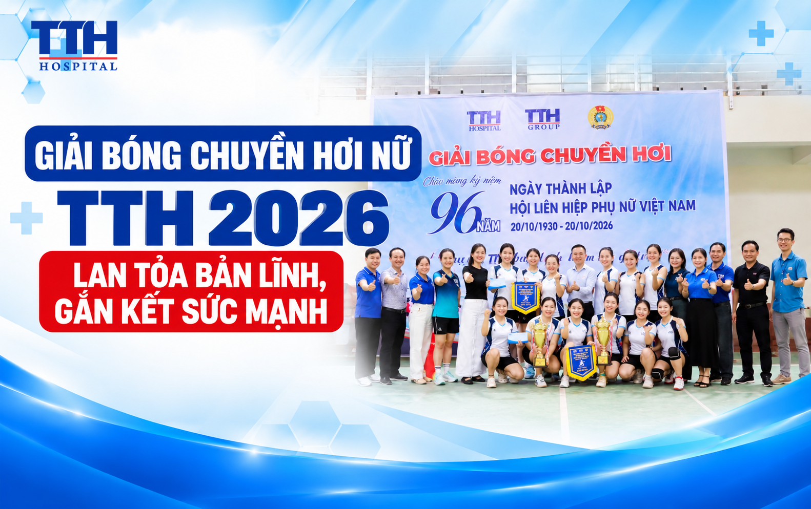 GIẢI BÓNG CHUYỀN HƠI NỮ TTH 2026: LAN TỎA BẢN LĨNH, GẮN KẾT SỨC MẠNH